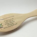 Printed Oval Wooden Brush - 22.5x6.5cm