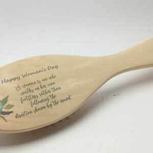 Printed Oval Wooden Brush - 22.5x6.5cm