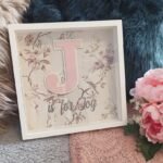 Personalised Frame with Glass - Name Initials - 25x25x4cm
