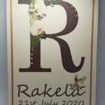 Personalised Name Initial - Hanging Board Sign - 21x29.7x1cm