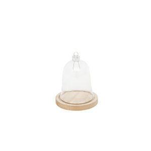 BASE WITH BELL JAR 8X9X0.9CM MDF FOLHA