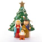 Holy Family with Christmas Tree behind