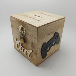 Money box with lock - Games Theme