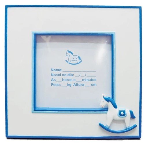 Blue frame, with little horse