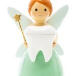 Tooth fairy light mint color statue