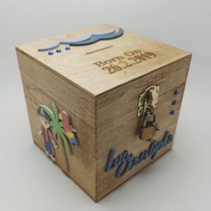 Money box with lock - Pirates Theme