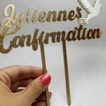 Wooden Cake Topper – Confirmation