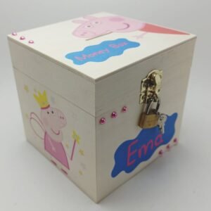 Money box with lock - Peppa Pig Theme