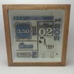 Square Box Frame with Glass - Giraffe Theme