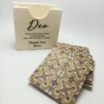 Printed Square Coaster Set x6