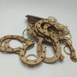 Laser Cut Keychains - Horseshoe