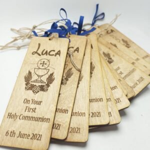 On Your First Holy Communion - Wood Souvenir Bookmark - 14.7x5.5cm