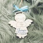 Print on Wooden Angel - Boy - 9.6x10