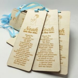 First Holy Communion - Wood Souvenir Bookmark - 14.7x5.5cm