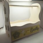 Personalised Hair Accessories Organiser - Mustard & Grey