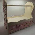 Personalised Hair Accessories Organiser  - Butterflies & Crown