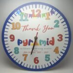 Personalised Printed Clock - Thank You