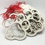 Personalised Dog Paw Christmas Decoration Hanging Bauble
