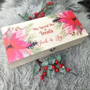 Christmas Treat Wooden Box - 36.5x17x9cm
