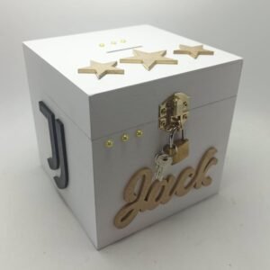 Money box in White with Football Club logo