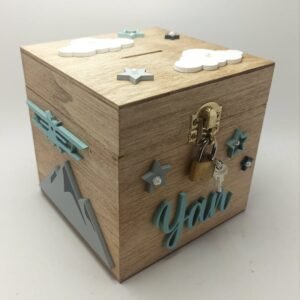 Money box with lock - Adventure Theme