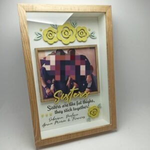 Box Frame with Glass - Sisters / Best Friends