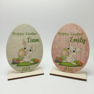 Personalised Printed Easter Egg - Standing - Girl / Boy