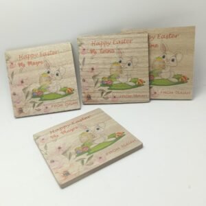 Printed Square Coaster - Easter x1