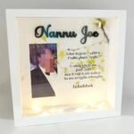 Wooden Memorial Box Frame with Led Lights