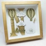 Baby Box Square Frame with Glass – Hot Air Ballon Theme