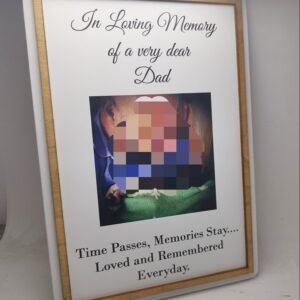 Wooden Hanging Plaque - Memorial (3 sizes available)
