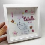 Square Frame with Glass - Elephant Theme