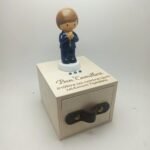 Holy Communion Boy on Wooden Box