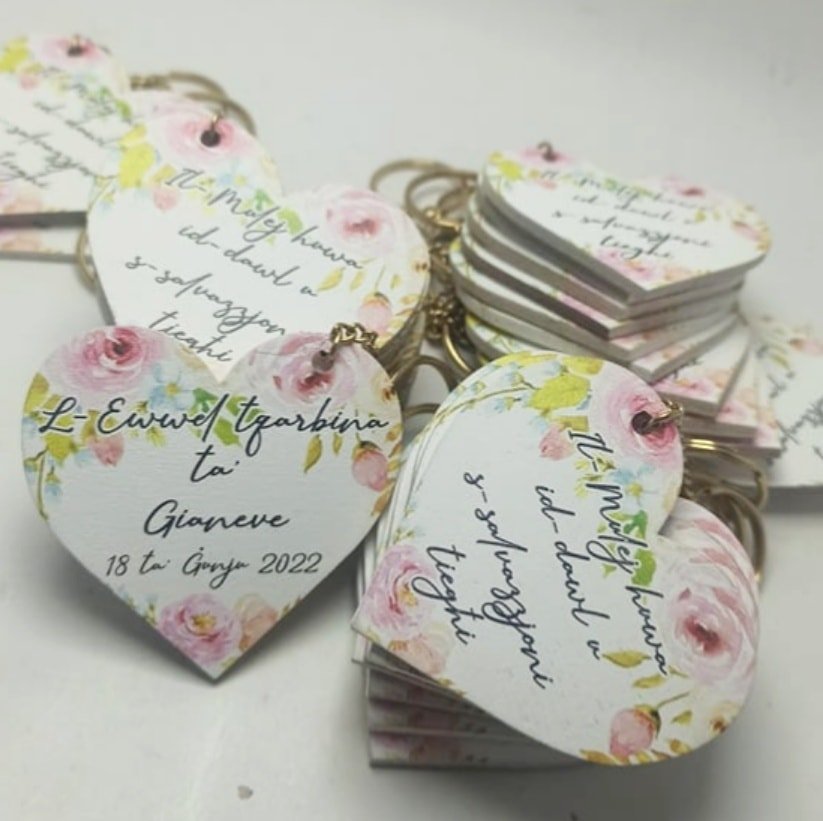 Wooden Heart - Holy Communion Souvenirs