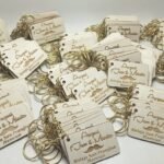 Wooden Engraved Keychains - Awguri f'Jum il-Missier
