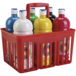 Tempera Paint Matte - 6x1000 ml/ 1 pack, matt, assorted colours