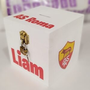 Money box in White with Print