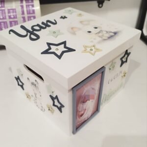 Box with Lid - Baby Elephant Theme (+Photo)