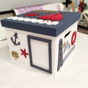 Box with Lid - Lighthouse & Sea (+Photo)
