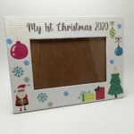 1st Christmas Printed Wooden Frame