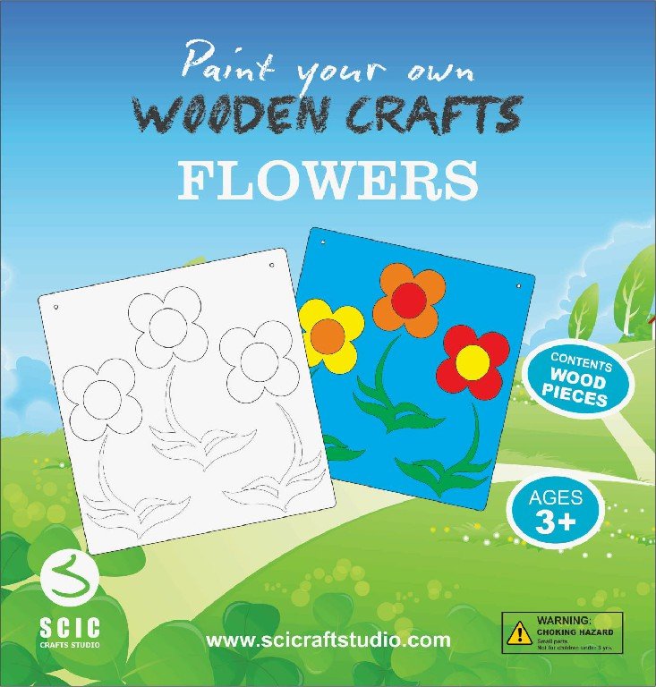 Paint Your Own Wooden Crafts - Flowers - Image 2