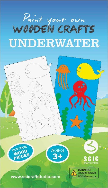 Paint Your Own Wooden Crafts - Underwater - Image 2