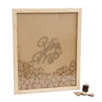 FRAME 45X55X1.8CM W/GLASS + YOU&ME + 100 HEARTS 4X4CM