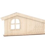 CHRISTMAS CRIB 8X15.2X0.4CM POPLAR WOOD