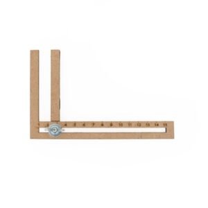 RULER 16X10X0.3CM MDF
