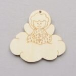 ANGEL IN THE CLOUD  8.5X8X0.3CM POPLAR