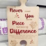 Wooden cutting board beech puzzle shape