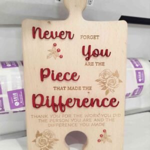 Wooden cutting board beech puzzle shape
