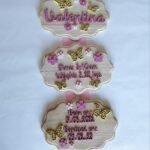 Baby Wall Plaque Large - Butterflies Themed