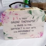 Personalised Wooden Carry Case with Leather Handle